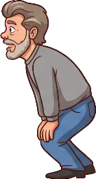 George Lucas caricature in HD, bent over his camera