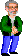 Steven Spielberg as the original pixel sprite